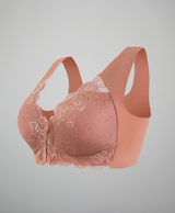 Annabel I Front Closure Lace Bras - Stylish Deep V-Neck Wireless Lingerie