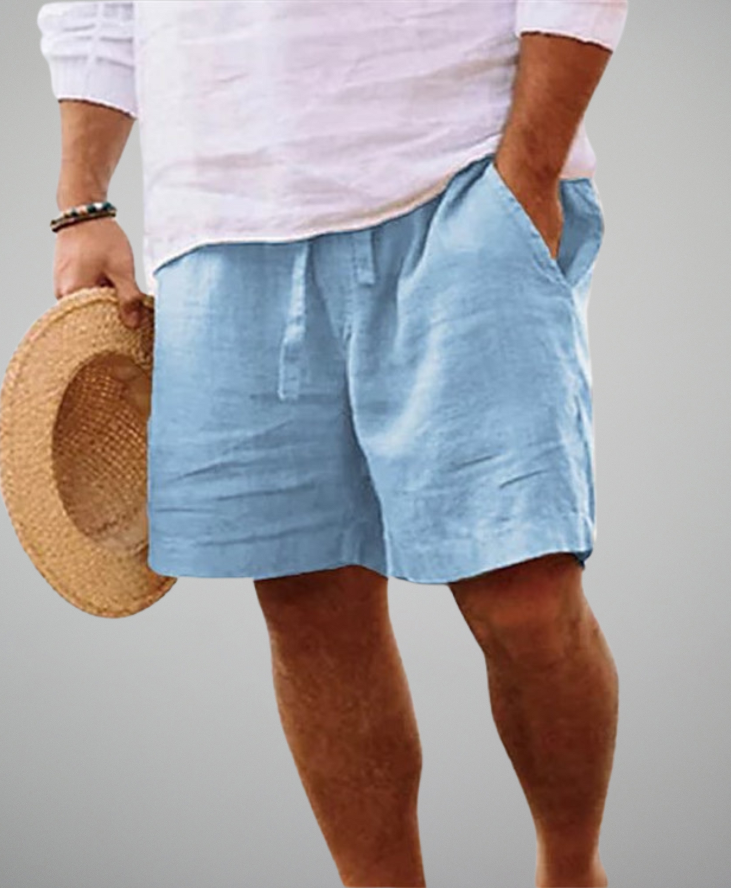 Oscar I Linen Beach Short Men